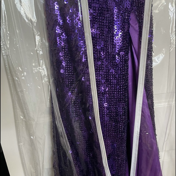 Tony Bowls Purple Prom Dress Style 113711 - Picture 10 of 12